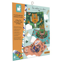 Atelier per bambini mini - 6 Biglietti Pop-Up Con Animali Fai-Da-Te